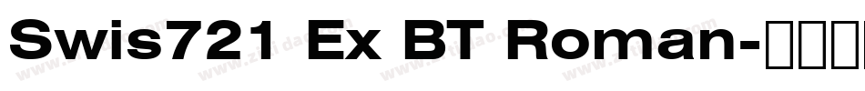 Swis721 Ex BT Roman字体转换
